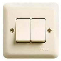 Saklar Double BROCO ALLEGRA Tanam / Double Switch BROCO