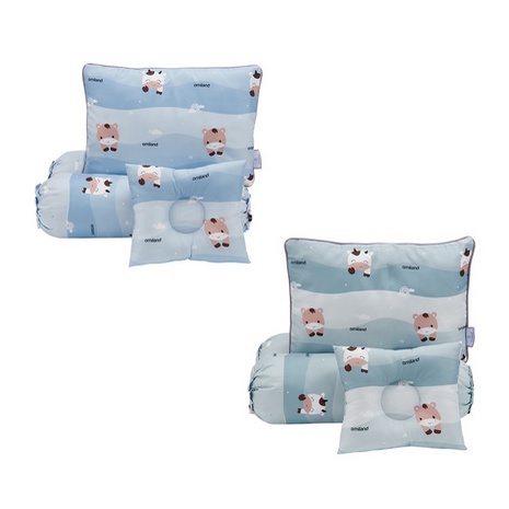 Omiland Bantal Guling Set + Bantal Peang Cow &amp; Friends Series OB372512