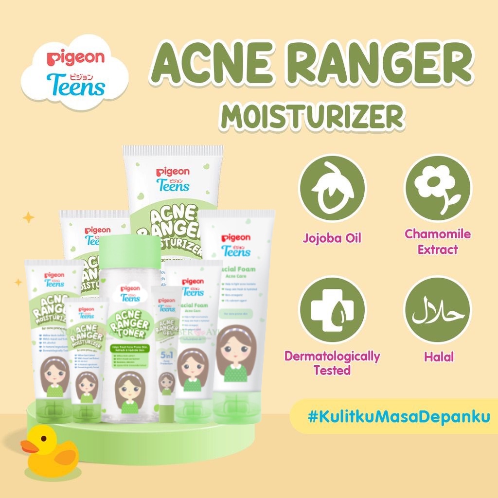 ❤ MEMEY ❤ PIGEON Teens Acne Ranger Series | Moisturizer | Toner | Acne Gel