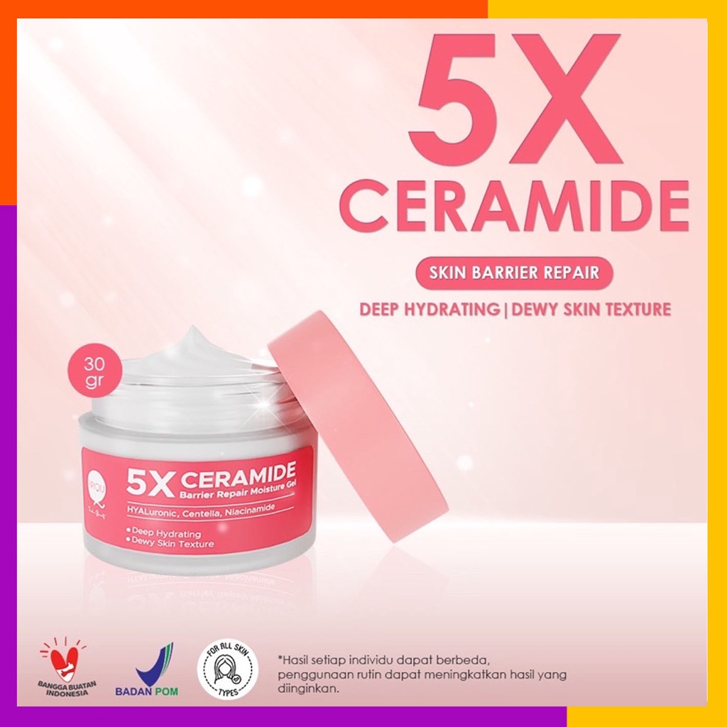 PIPIQIU 5X Ceramide Skin Barrier Repair Moisture Gel 30gr BPOM