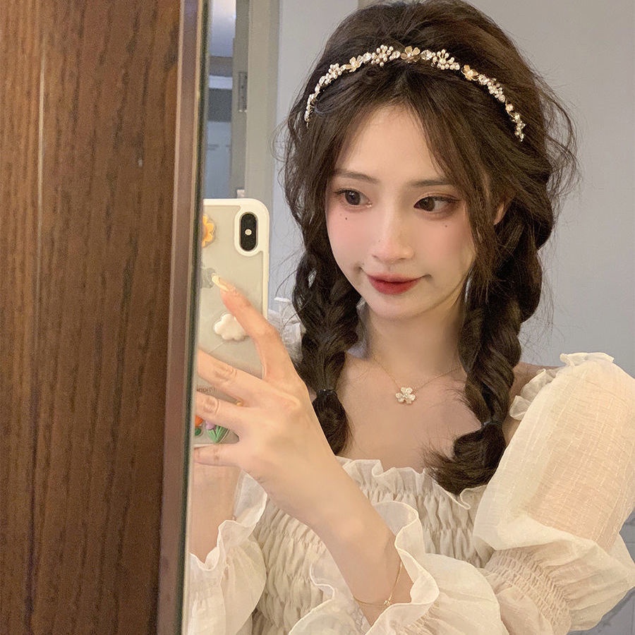 Red Satu bahu tipis dan manis kemeja sifon pengurangan usia wanita kemeja boneka eksplosif 2022 musim semi dan musim panas baru yang chic kemeja kecil peri super