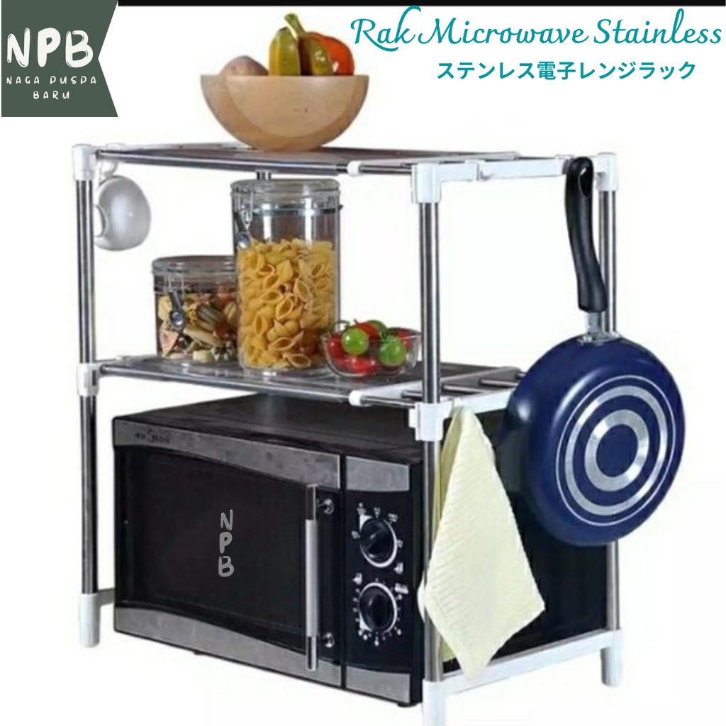 Rak Microwave Stainless Multifungsi