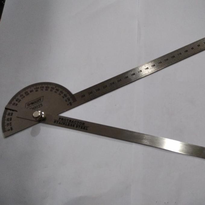 

Busur Derajat Cmart Penggaris Stainless Steel Protactor 25 Cm