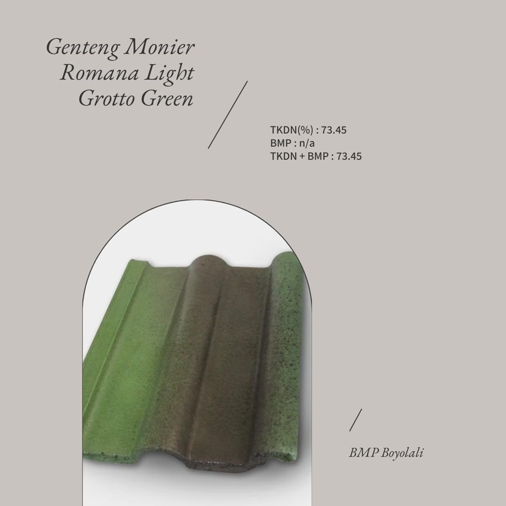 GENTENG BETON MONIER GROTTO GREEN