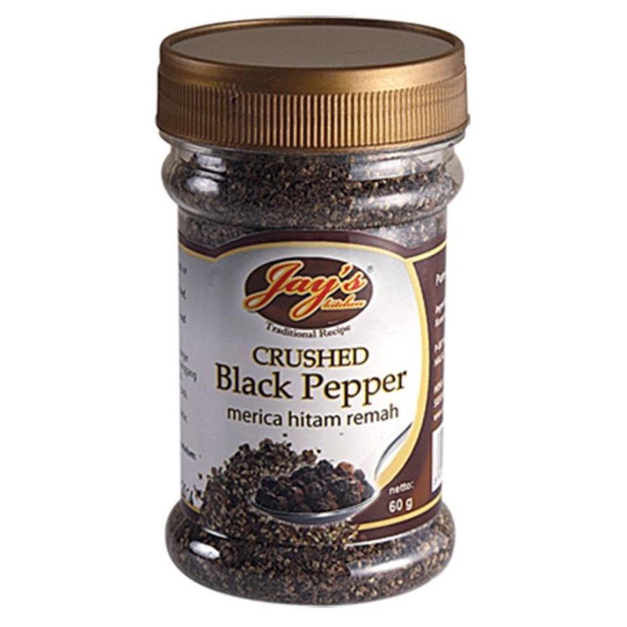 

NISSA - Jays Kitchen Crushed Black Pepper 60gr Bumbu Dapur Lada Hitam Merica Kering