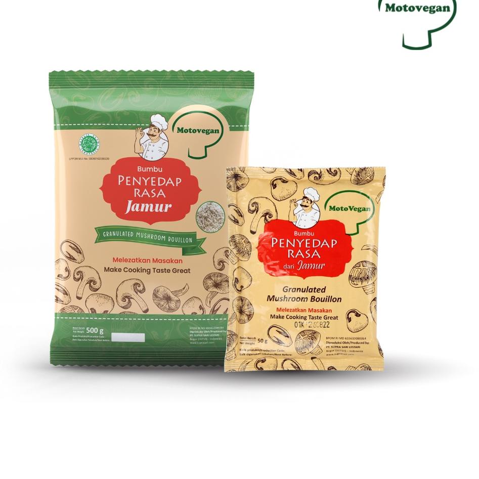 

☇ Motovegan Paket Hemat Kaldu r Non Msg 500Gr Dan 50Gr ♨