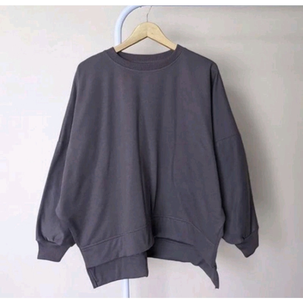 Sweater Blouse BATWING JUMBO WANITA Atasan Bigsize Korean Fashion OOTD Kekinian Pakaian Kasual