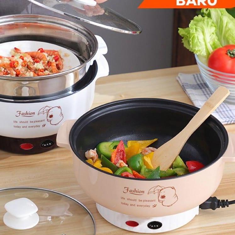 ❈ << Jenius >> Panci Listrik Serbaguna 2.2 Liter / Panci Listrik 2.2 L Multi Function Frying Pan ۝