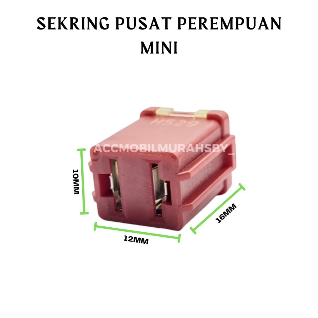 Sekring pusat kini sekring fuse central pusat kotak mini kecil pendek mobil motor