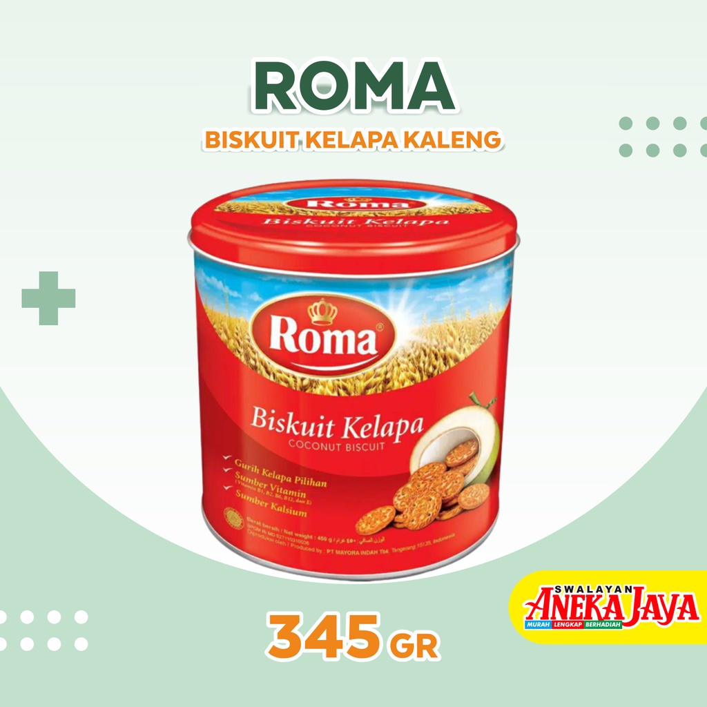 

ROMA BISKUIT KELAPA KALENG 345GR