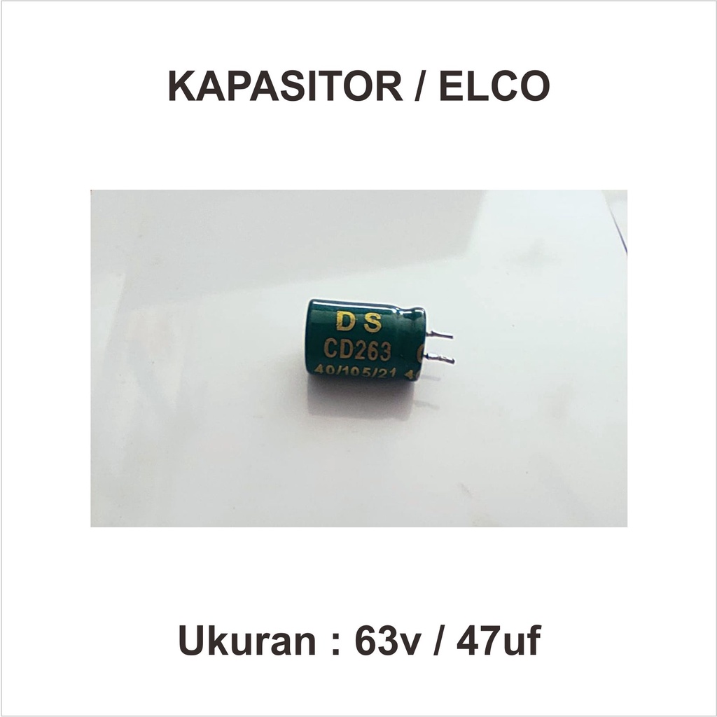 Kapasitor Elco 47uf 63v