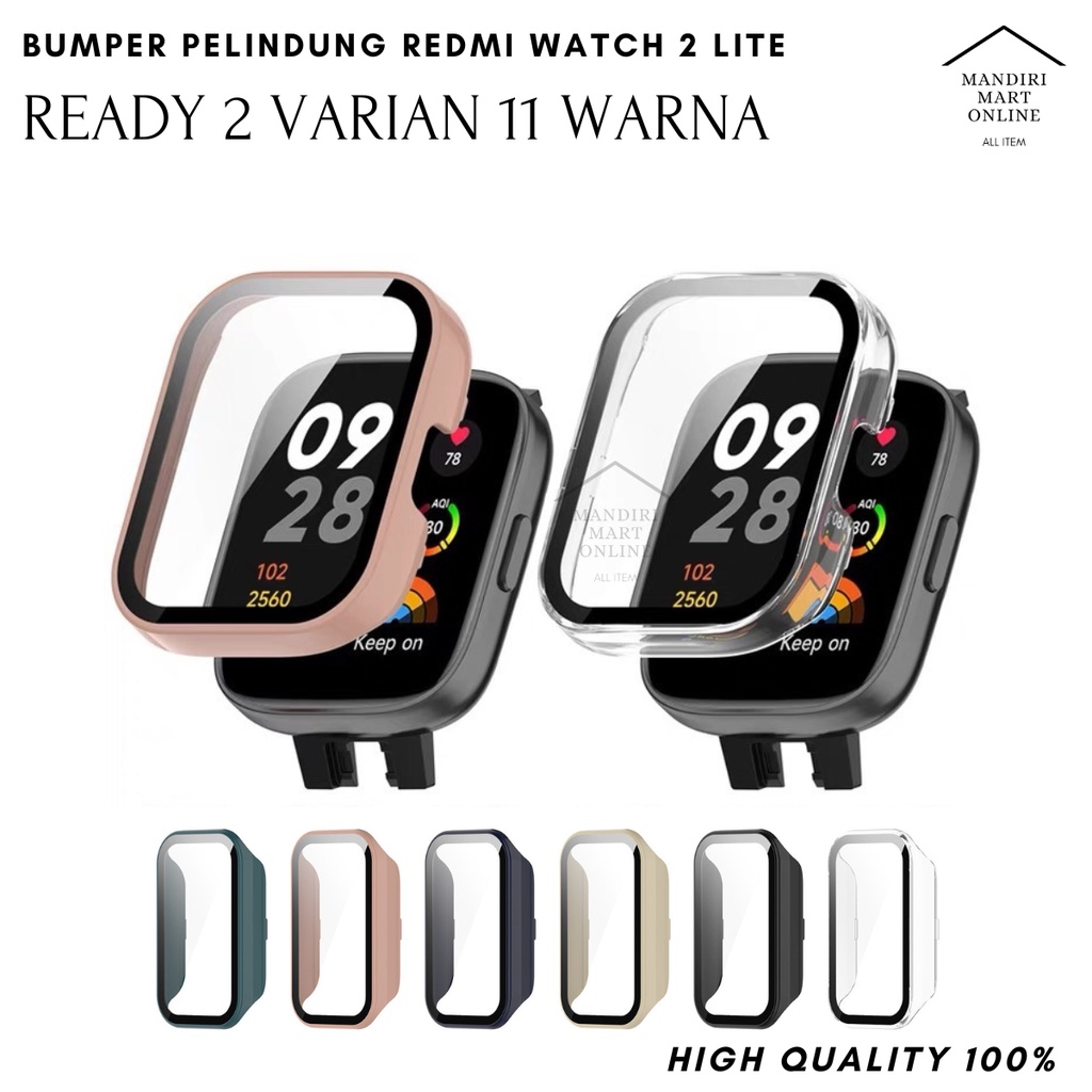 Bumper Case 2 in 1 Redmi Watch 2 Lite Casing Pelindung Anti Gores Xiaomi Mi Watch Lite 2