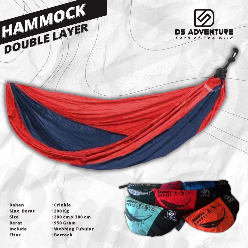 TERLARIS ds adventure / Hammock Double / hammock Jumbo Full Bartex - Ayunan Gantung Dewasa / hammock