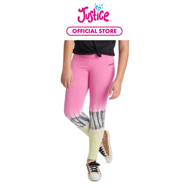 Justice Edf Tie Dye Legging - Celana Panjang Anak Perempuan (Pink)