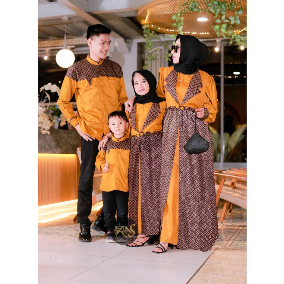 Baju Marina Raya Series Muslim Keluarga Couple Lebaran Terbaru 2023