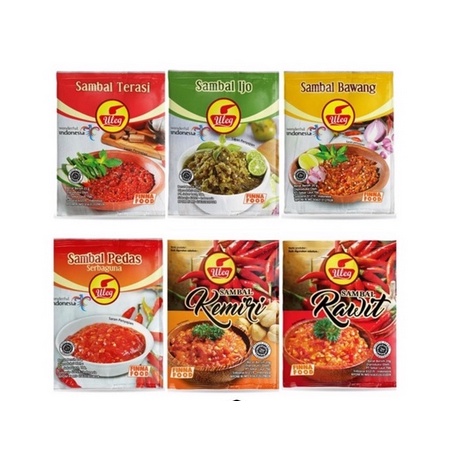 

[PGO] FINNAFOOD Sambal Uleg 20gr All Varian isi 10 pcs