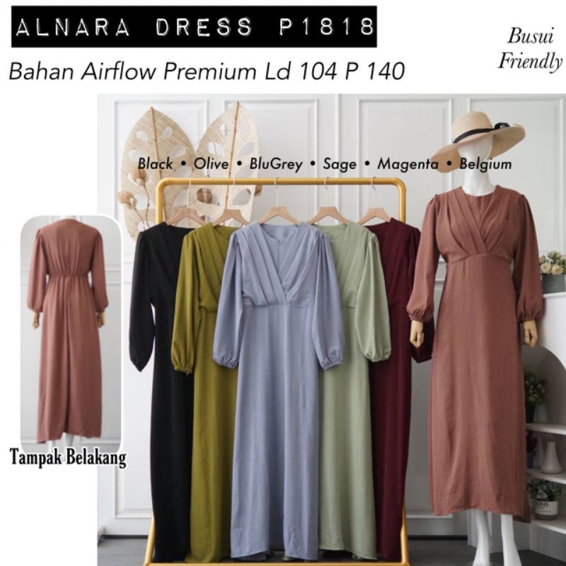 Louve hijab : Alnara Dress 1818/grosir termurah/best seller