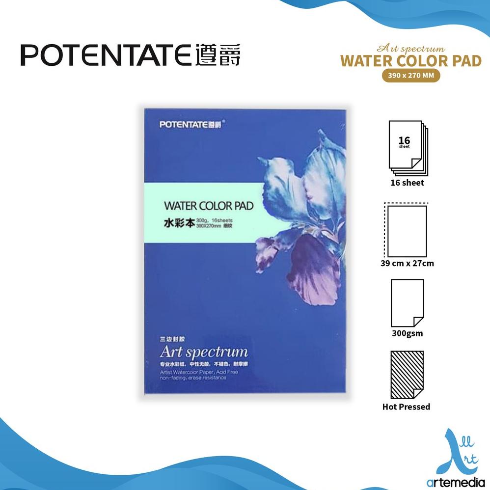 

Kertas Cat Air Potentate 39x27cm Watercolor Pad