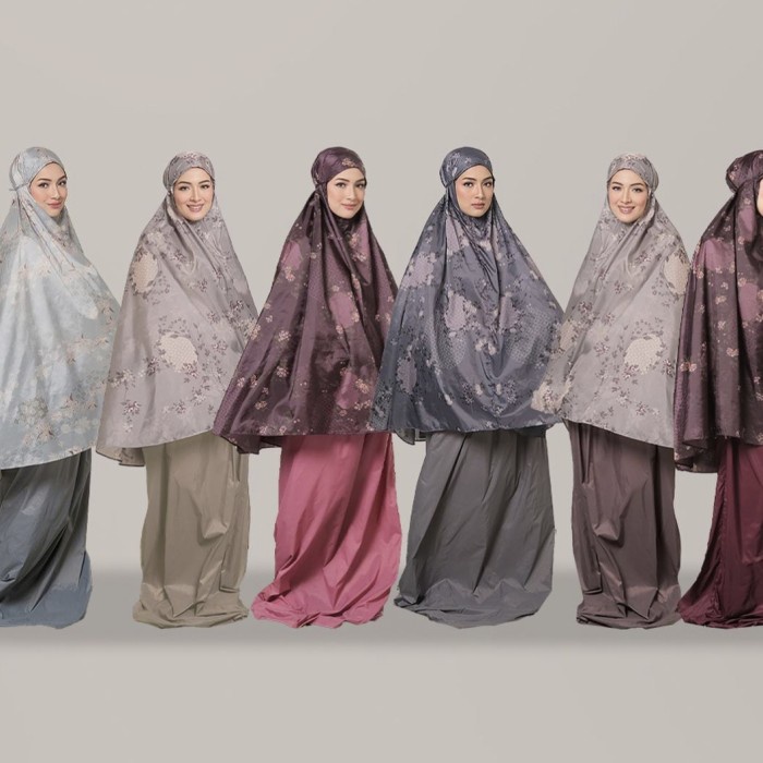 Mukenah Traveling / Mukena Parasut Korea / Mukena Travel Mini Motif