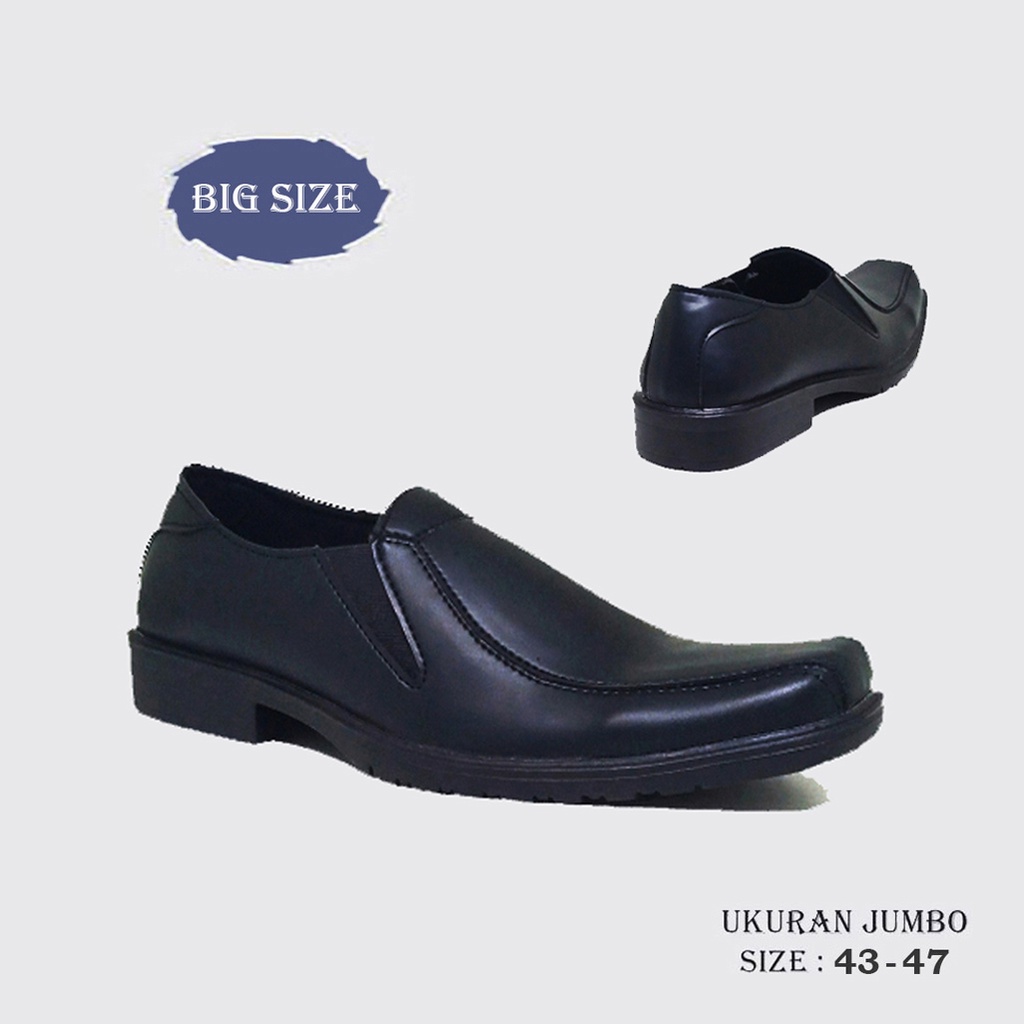 AREZZO X ZAGIB | Sepatu Pria Oxford Slip Big Size | Pantofel Kantoran Ukuran Jumbo 43-47