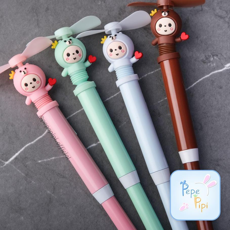 

12.12 STOK READY Pena Kipas Elektrik MPKYO menggunakan baterai Pulpen Bolpen Pen Gelpen Karakter Pulpen 