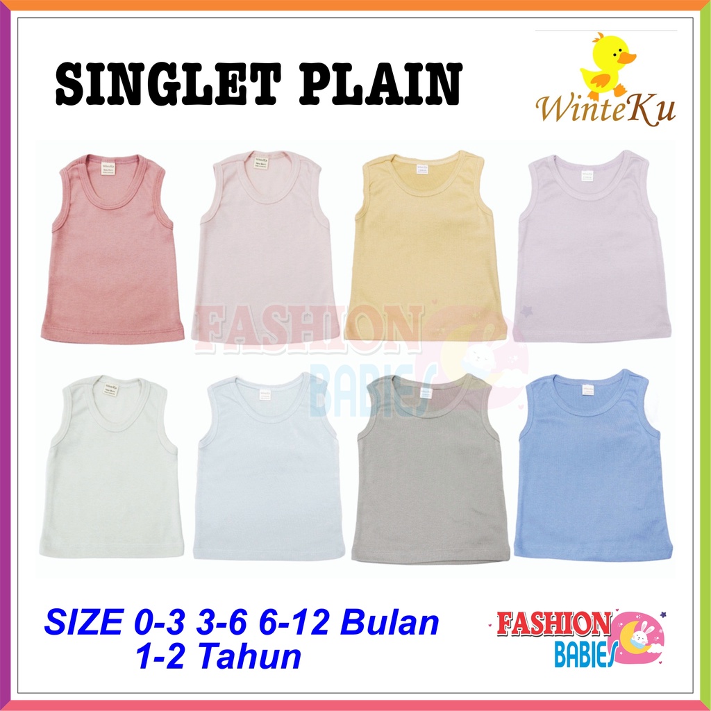 WINTEKU SINGLET BASIC POLOS | ATASAN SINGLET KAOS DALAM ANAK ❤ Fashionbabies ❤