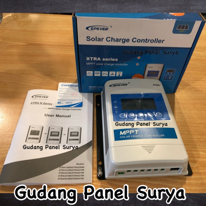 Terlaris Scc Solar Charge Controller Scc Epever Xtra 1210N Real Mppt 10A Auto 12/24