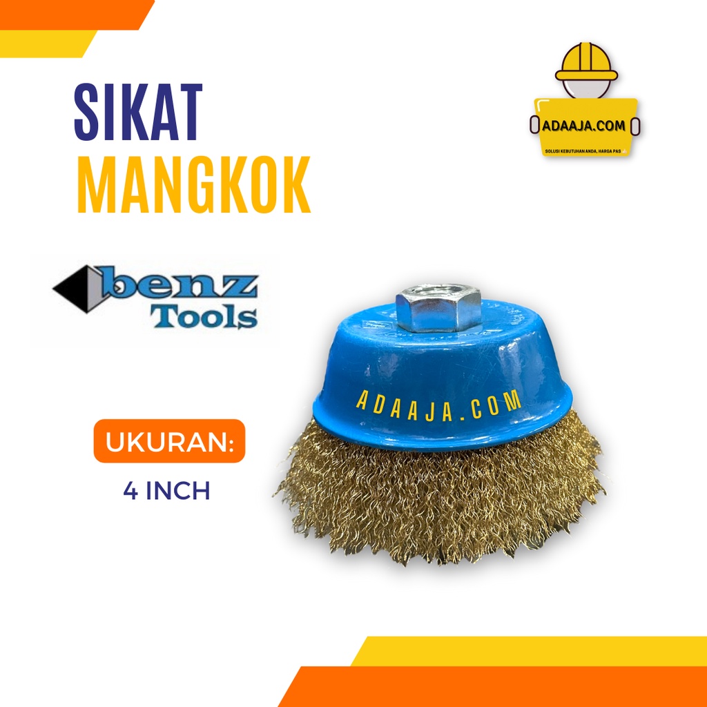 Sikat Kawat Mangkok Benz Cup Brush Kawat Gerinda Tangan