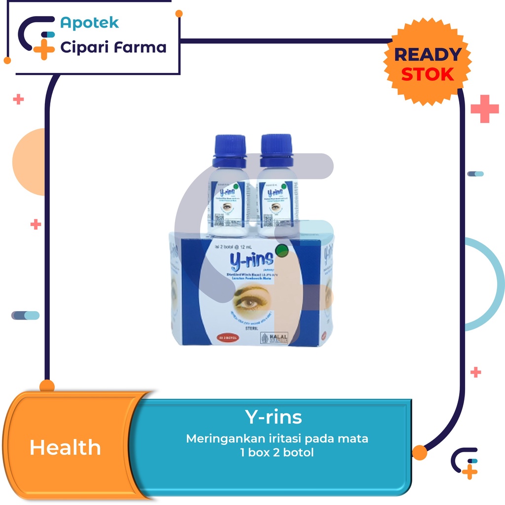 Y rins Y-rins Obat Pembersih Mata Meringankan Iritasi Ringan isi 2 Botol @ 12ml