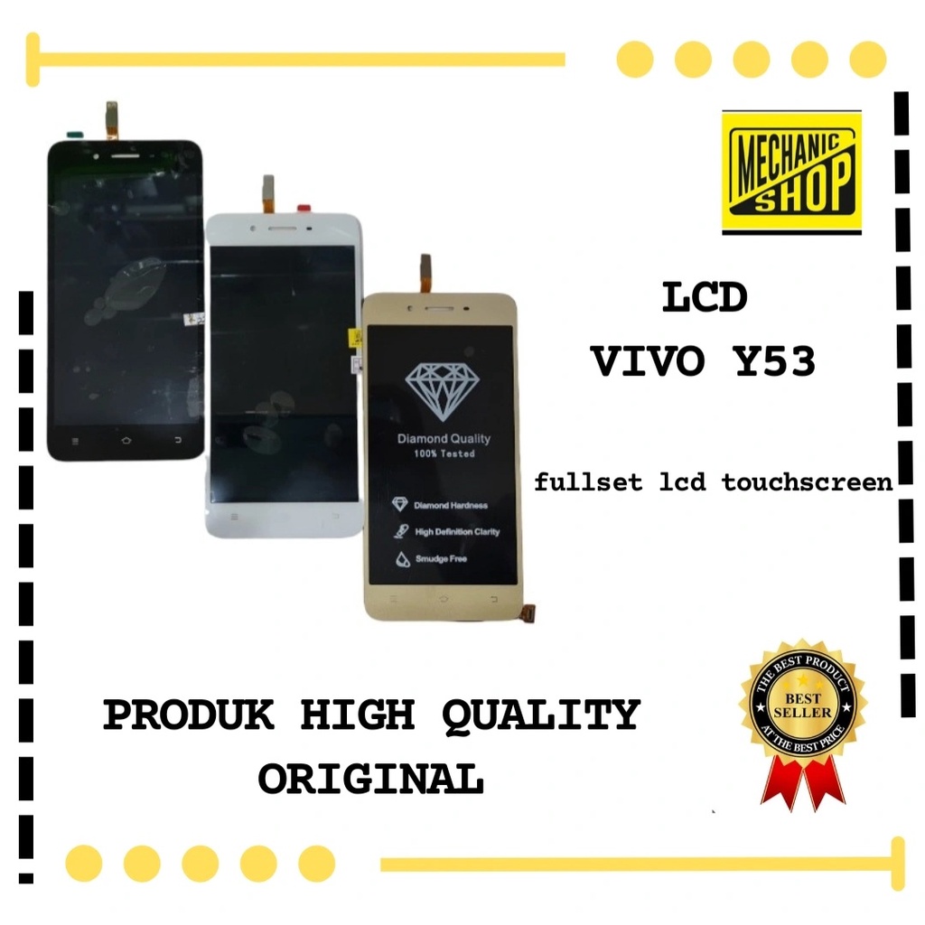 LCD VIVO Y53 / VIVO 1606 FULLSET GOLD