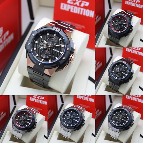 ORIGINAL Jam Tangan Pria Expedition E 6818 / E6818 / 6818 Garansi Resmi 1 Tahun, Rubber