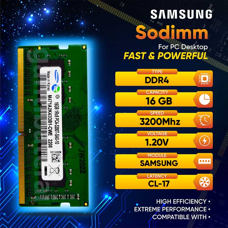 SODIMM RAM DDR4 16GB FOR LAPTOP NOTEBOOK PC4-3200 NEW ORIGINAL