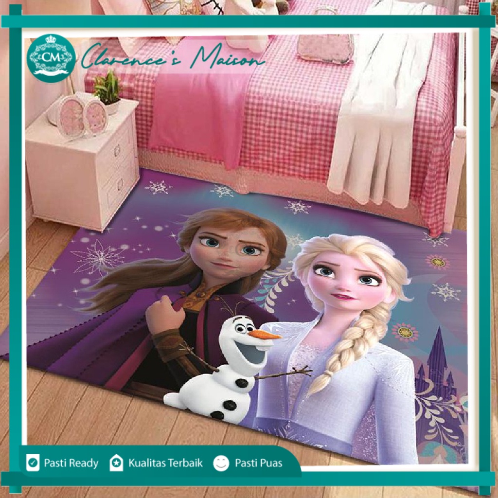 Karpet Anak Karakter Kartun 90x140cm, Karpet Spiderman Anti Slip, Carpet Cartoon 90 x 140, Karpet La