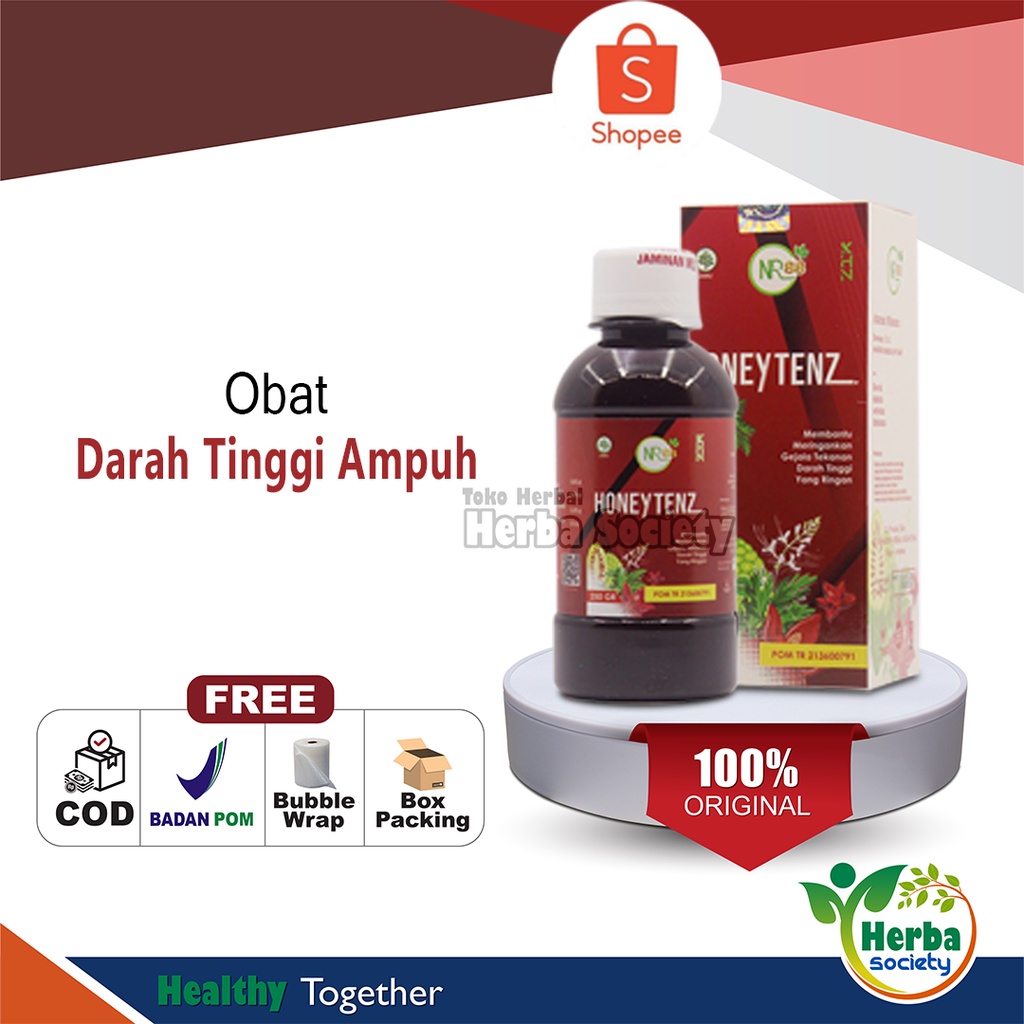 Obat Darah Tinggi Ampuh MADU HONEYTENZ Obat Kolestrol Dan Penurun Darah Tinggi Herbal Paling Ampuh