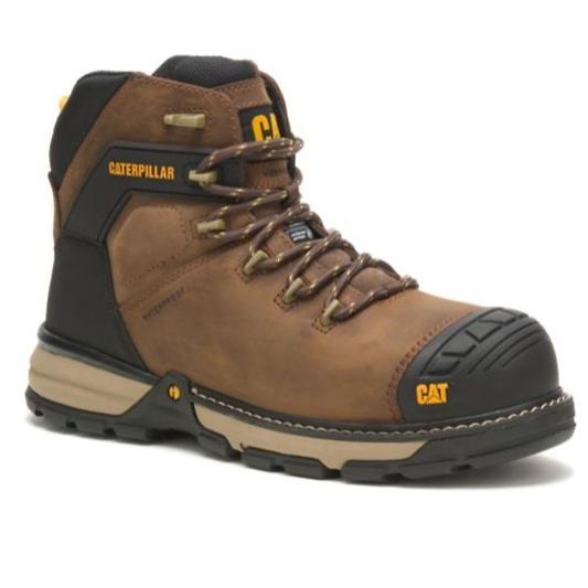 Sepatu Safety Caterpillar Excavator Superlite Thinsulate CT WP brown