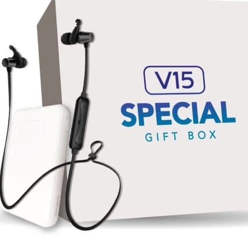 HEADSET BLUETOOTH + POWERBANK  VIVO SPECIAL GIFT