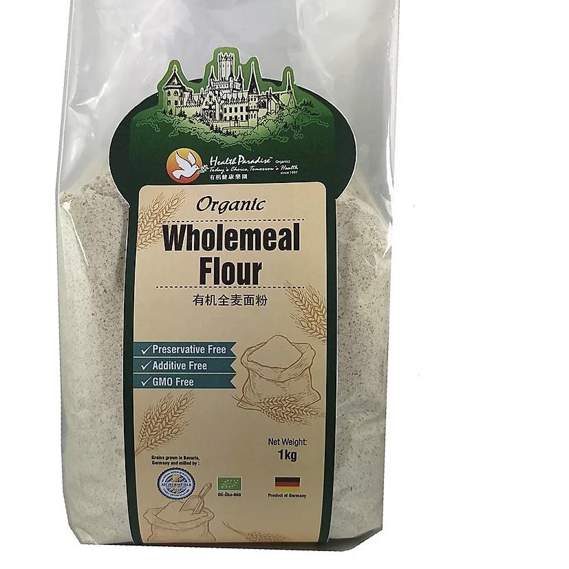 

♣ Health Paradise Organic Wholemeal Flour, Hi Protein Wholemeal 1kg ➭