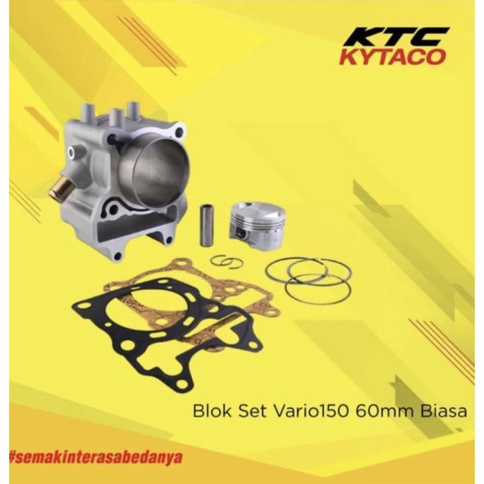 blok vario 150/ pcx set 60mm ktc kytaco original produk bore up