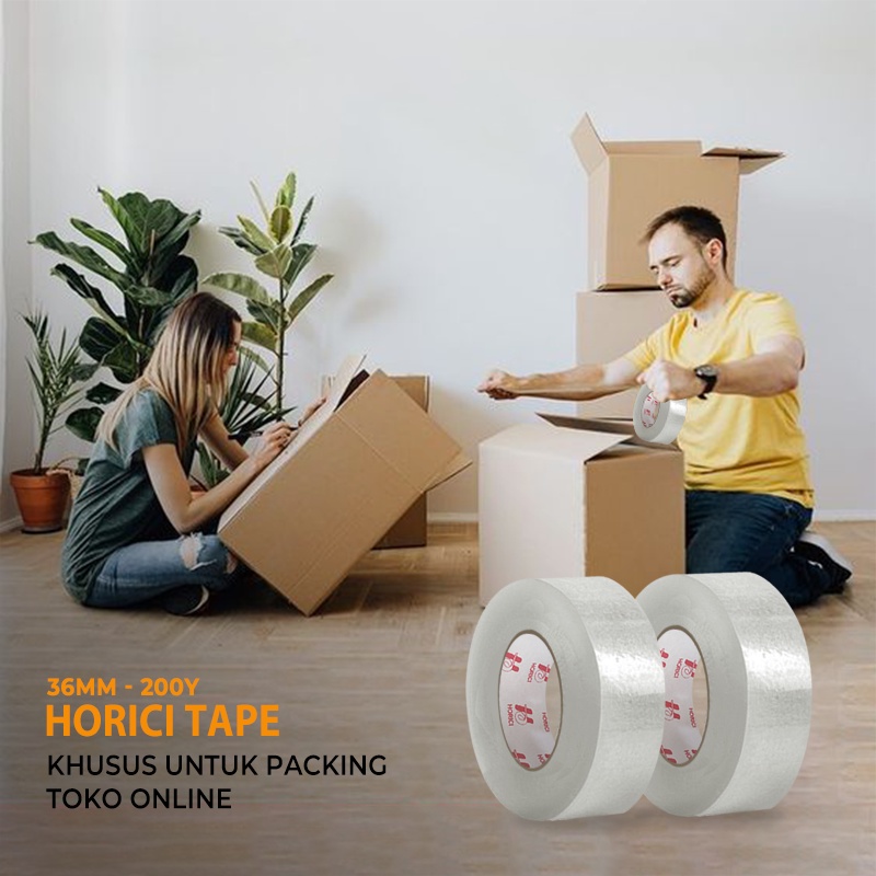 MEREK HORICI MURAH SUPER CLEAR 36mmx200Y LAKBAN BENING HORICI TAPE