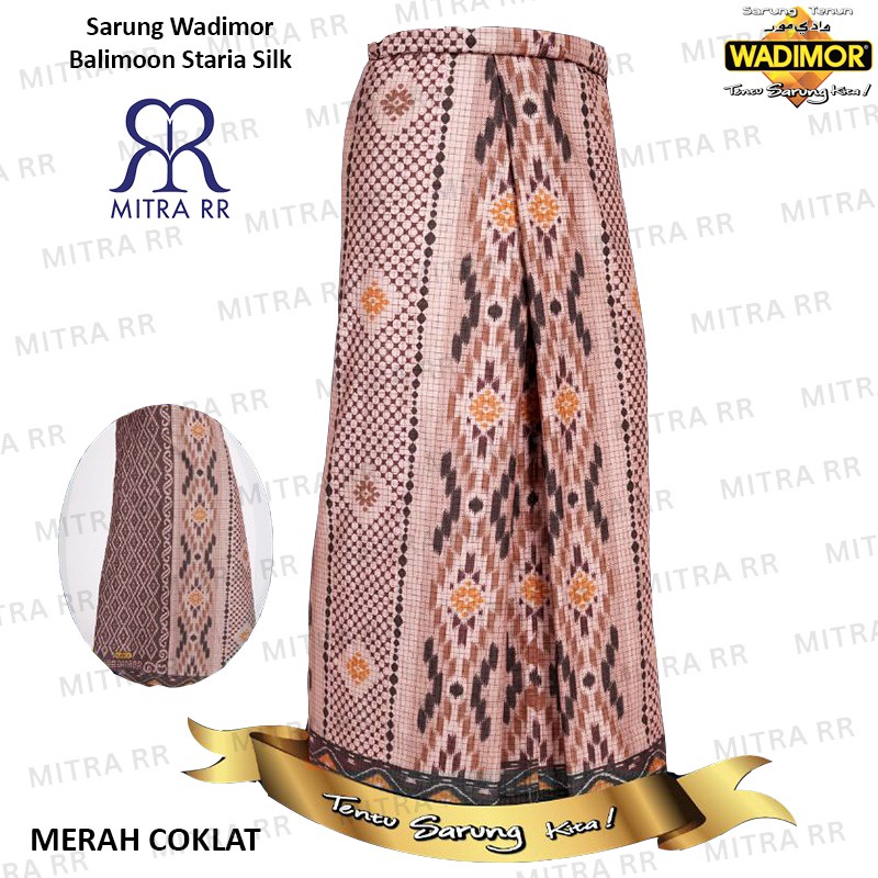 Sarung Wadimor Balimoon Staria Silk | Sarung Tenun Wadimor Dewasa Satuan Grosir