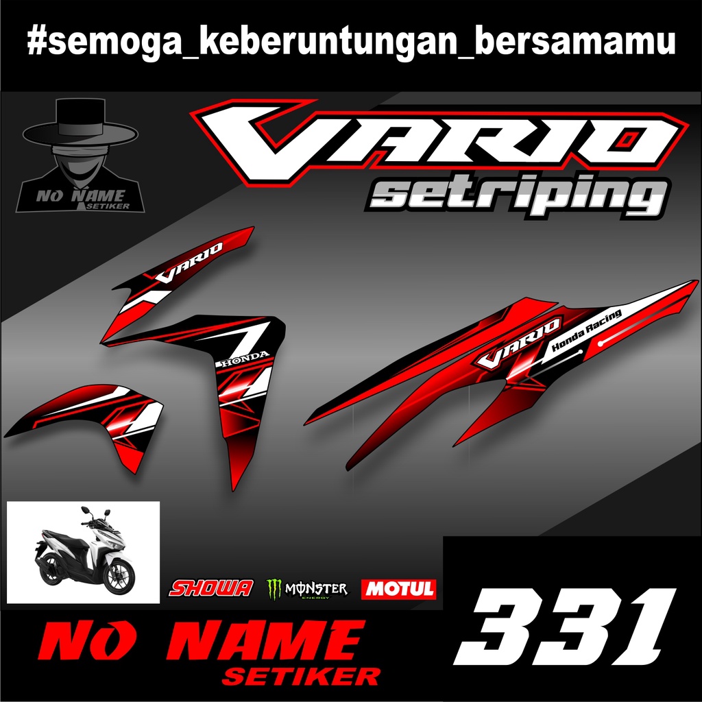 Stiker Striping Variasi Lis Semifull Vario 125 / 150 (331) New 2018 2019 2020