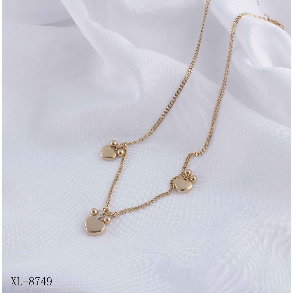 Kalung Love Titanium Perhiasan Fashion 8749/8750