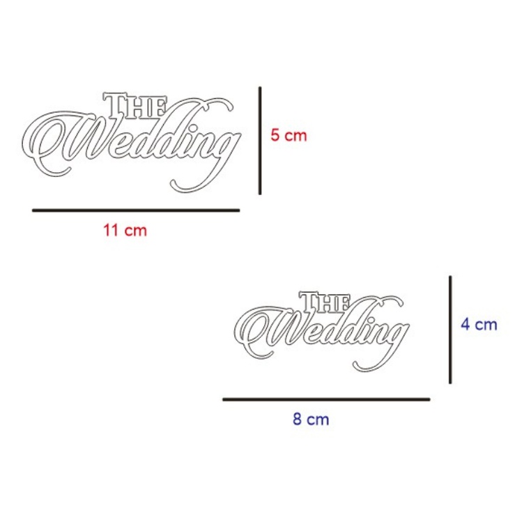 Tulisan The Wedding Mirror Gold Tulisan Latin TheWedding Warna Emas