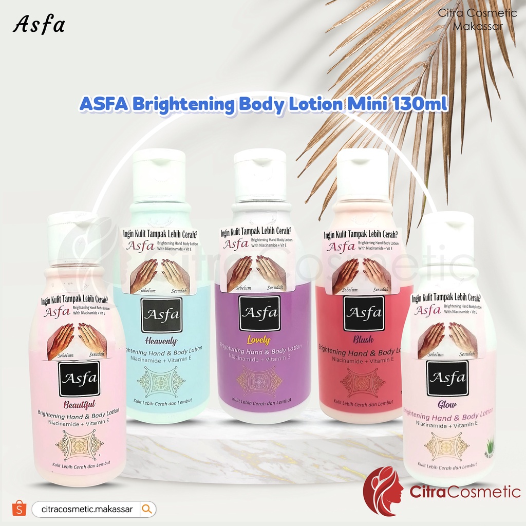 Asfa Brightening Body Lotion Mini 130 Ml Series