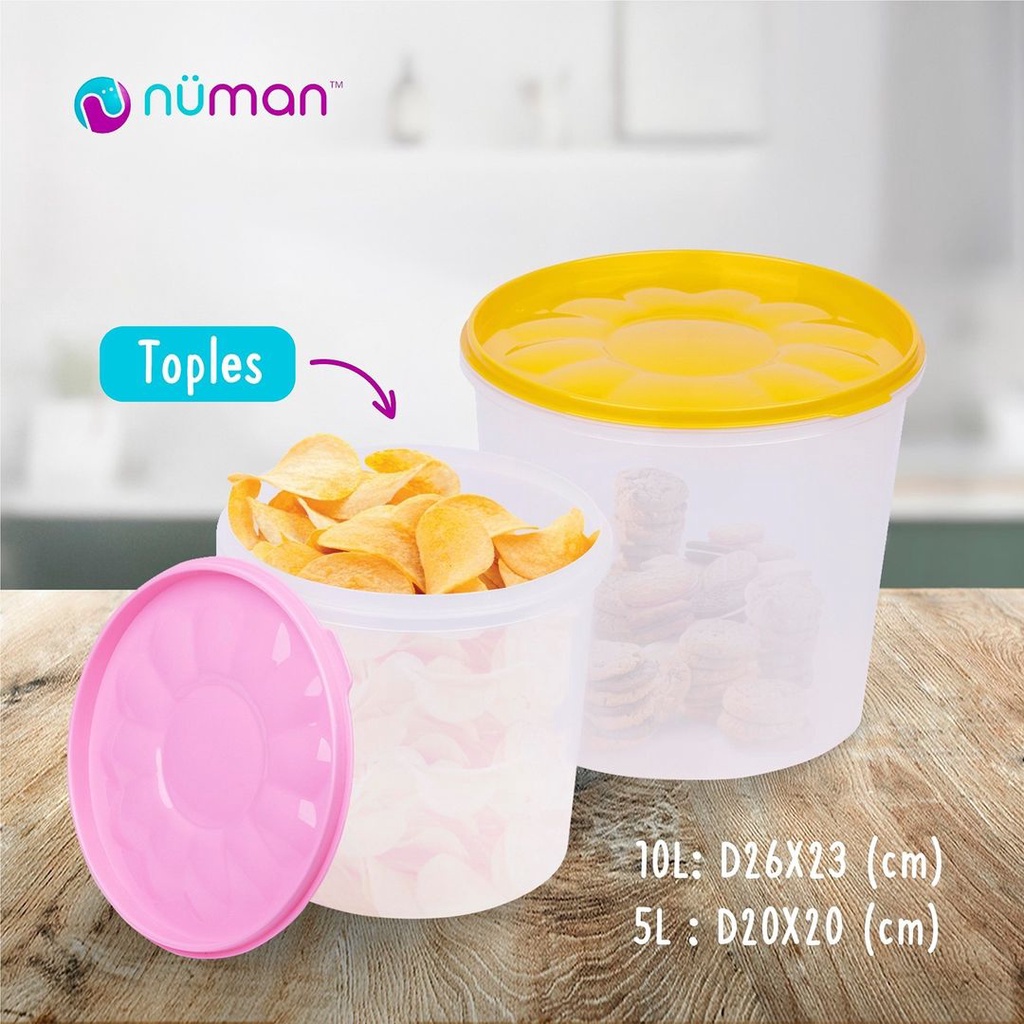 Numan - Toples Plastik Besar 10 Liter