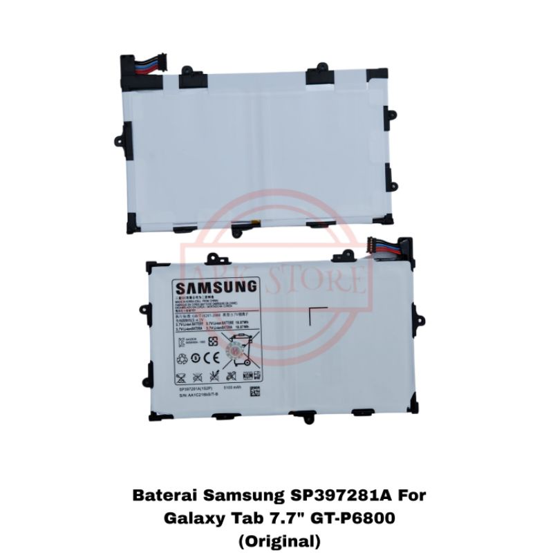 BATRE BATERAI BATTERY SAMSUNG GALAXY TAB 7.7 P6800 / GT-P6800 SP397281A ORI