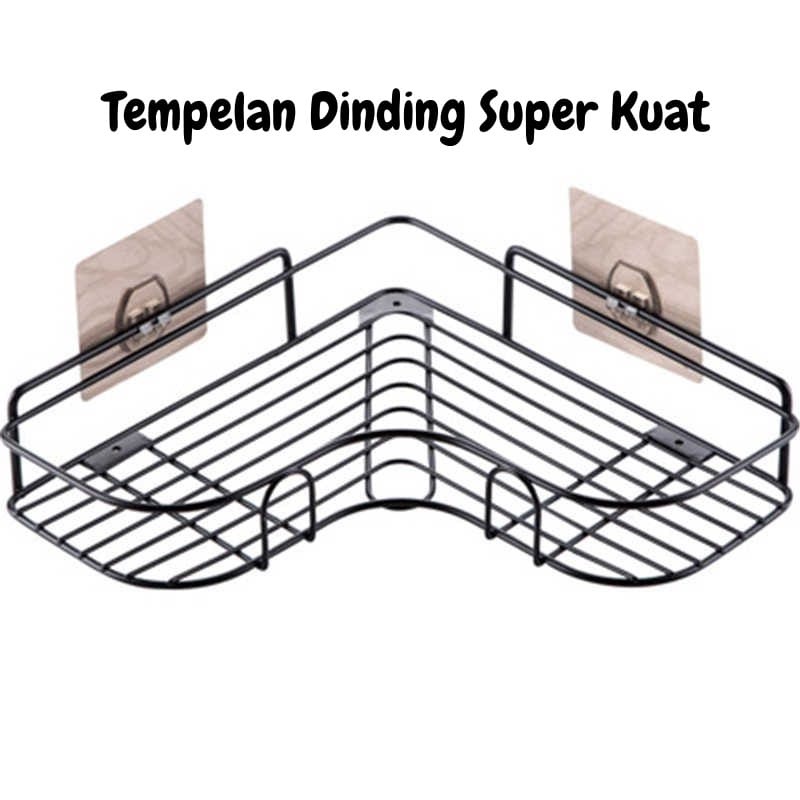 GP Tempelan Dinding Super Kuat Hook Rak Sudut Gantung Gantungan Hook Rak Sudut Tempelan Kait Rak Sudut Hook 7x7cm