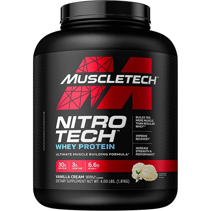 MuscleTech Nitro Tech Whey Peptides & Isolate Primary Source Protein