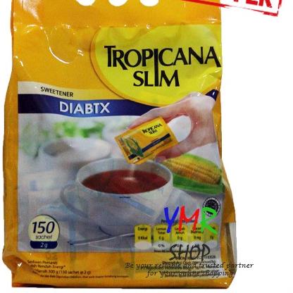 

♡ Gula Tropicana Slim Diabtx Sweetener Jagung Diet 150 Sachet Halal ➦