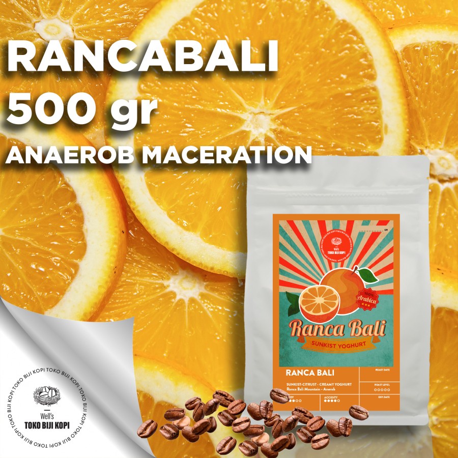 

BIJI KOPI / ROASTED BEAN RANCA BALI SUNKIST YOGURT - 500 GRAM - BIJI